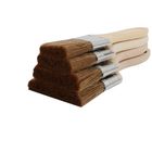 Brosse plate à la manche bois naturel poncé d'épaisseur de 8-10mm avec les poils naturels mélangés